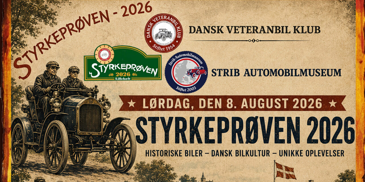 Styrkeprøven 2026 kommer til Strib Automobilmuseum